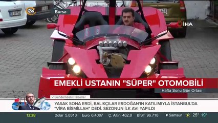 6 ay çalıştı! Emekli otomobil ustasından 150 bin liralık "süper" araç
