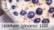 Leinsamen Müsli Rezept -  Gesundes Heidelbeeren Müsli - Leinsamen Rezepte Frühstück | Vegane Rezepte