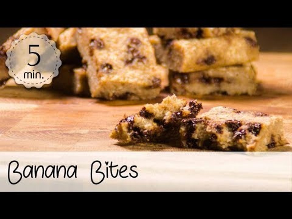 Banana Bites Vegan - Banana Bites Rezept - Banana Bites Recipe - Vegane Snacks | Vegane Rezepte