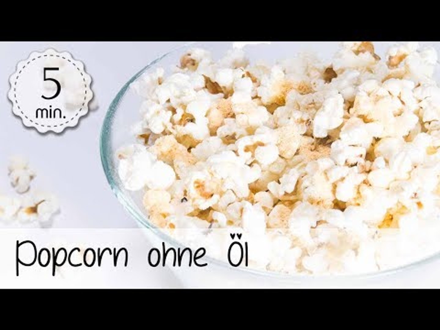 Popcorn selber machen ohne Öl und ohne Mikrowelle! Popcorn ohne Fett  zubereiten! | 5 Minute Recipes - video Dailymotion