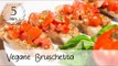 Vegane Bruschetta selber machen - Einfaches Bruschetta Rezept mit Tomaten! | Vegane Rezepte