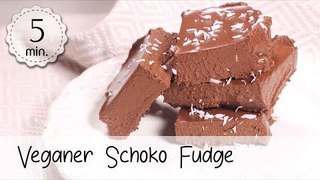 Veganer Schoko Fudge - Fudge Brownies Rezept - Fudge Rezept Deutsch | Vegane Rezepte ♡