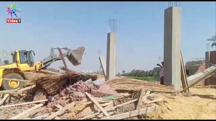 حملات إزالة للتعديات على الأراضى الزراعية بالجيزة