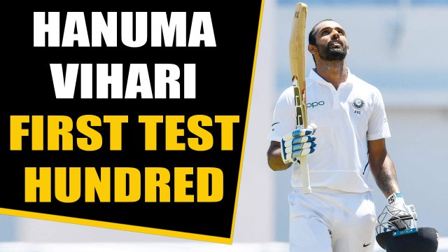 India vs West Indies: Hanuma Vihari hits first test century, Gives credit to Ishant | Oneindia News