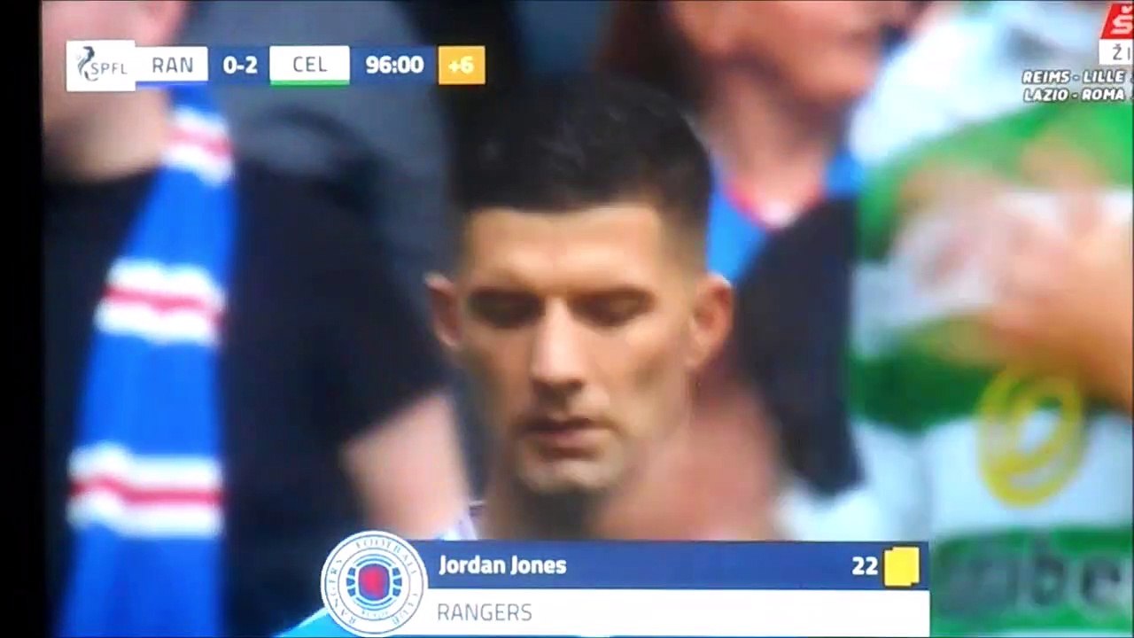 Jordan Jones red card Celtic -