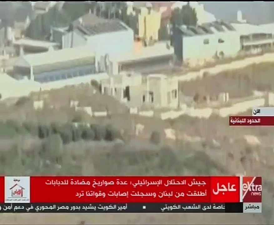 شاهد.. اللقطات الأولى من القصف الإسرائيلى على جنوب لبنان