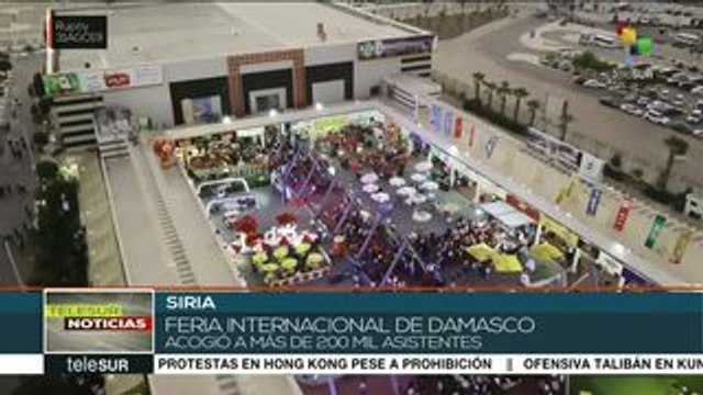 Siria: miles de empresas y personas acuden a la Feria de Damasco