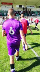 Haie d'honneur pour nos mauves !! Merci à l'AS Tourlaville 