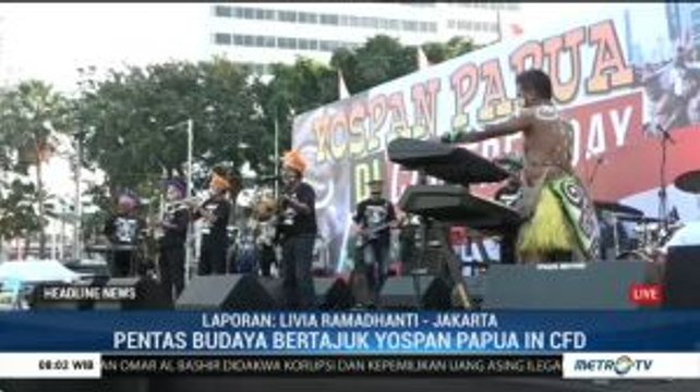 Pentas Budaya 'Yospan Papua' Ramaikan CFD Pagi Ini