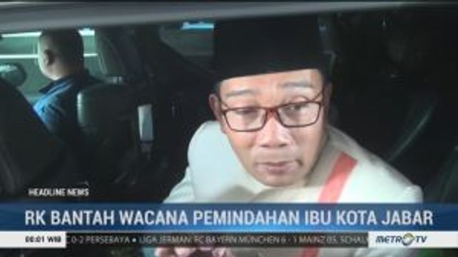 Ridwan Kamil Bantah Wacana Pemindahan Ibu Kota Jawa Barat