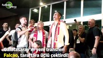 Falcao, Galatasaray taraftarına üçlü çektirdi