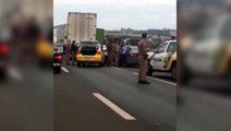 Vídeo mostra motorista sendo preso pela PM, após perseguição na BR-467