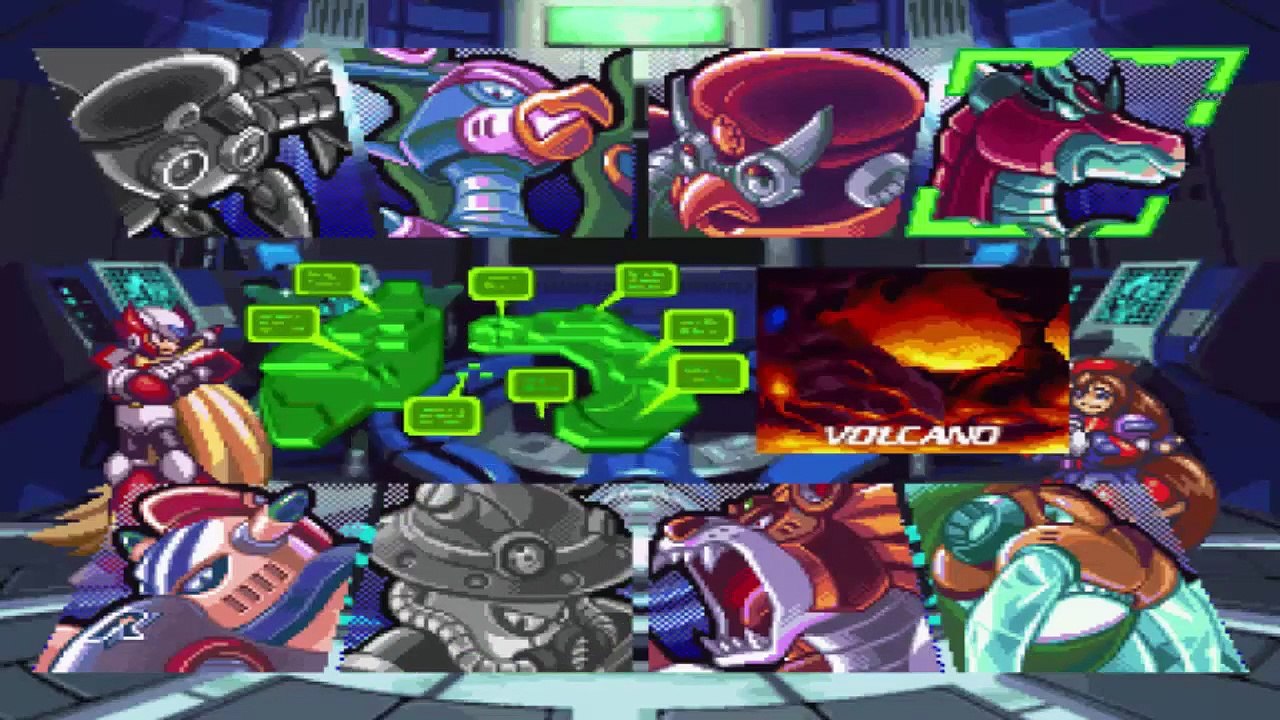 Mega Man X4 (Sega Saturn) - Jogando com Zero - Parte #4 - O Vulcão