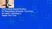Full E-book Social Studies for Secondary Schools: Teaching to Learn, Learning to Teach  For Trial