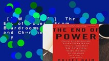 [NEW RELEASES]  The End of Power: From Boardrooms to Battlefields and Churches to States, Why