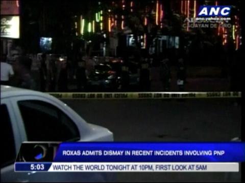 Roxas dismayed with Pinoy cops