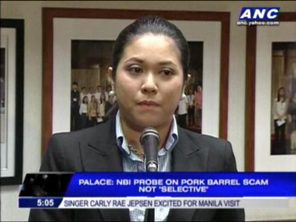 Palace: Pork barrel scam probe not selective