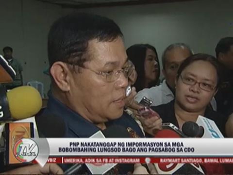 Purisima: PNP had info before CDO bombing
