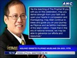 PNoy greets Filipino Muslims on Eid'l Fitr