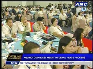 PNoy: CDO blast meant to derail peace process