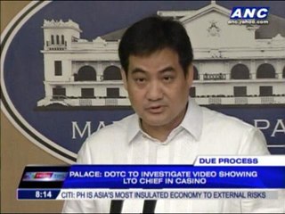 DOTC to probe LTO chief for casino video