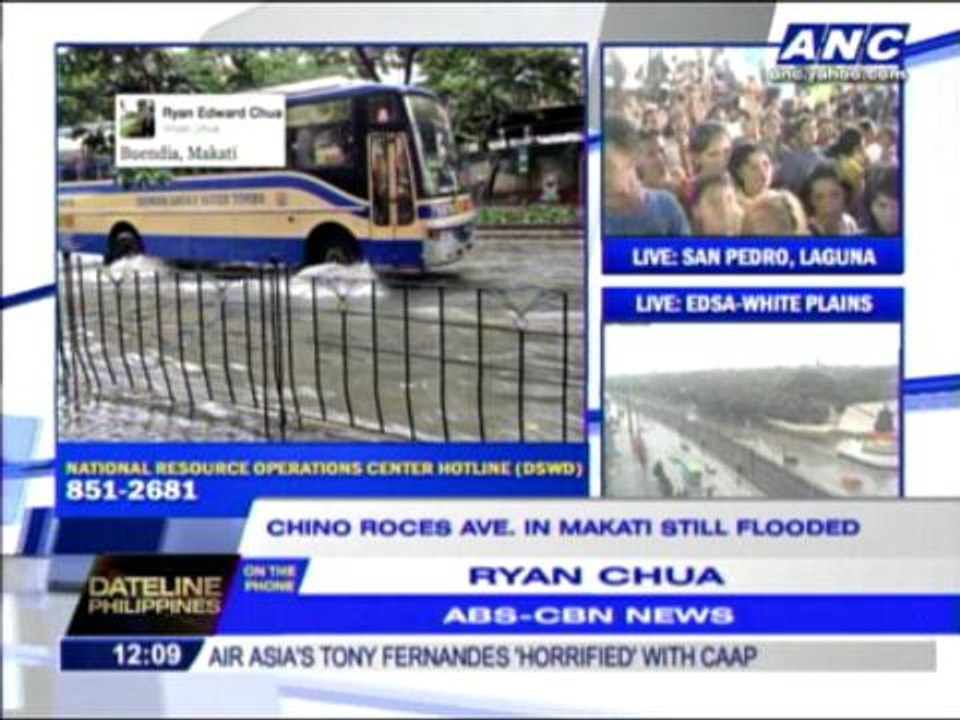 Some areas in Makati still flooded - video dailymotion