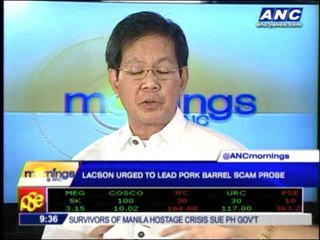 Lacson- I first smelled 'stench' of pork in 2001