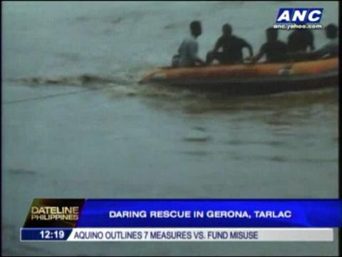 Watch: Daring rescue in Gerona, Tarlac