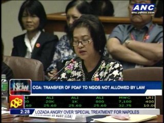 Transfer of PDAF to NGOs not allowed by law- COA