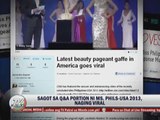 Isa pang Pinay ang kontrobersyal matapos tila kabahan sa question and answer portion ng beauty pageant.