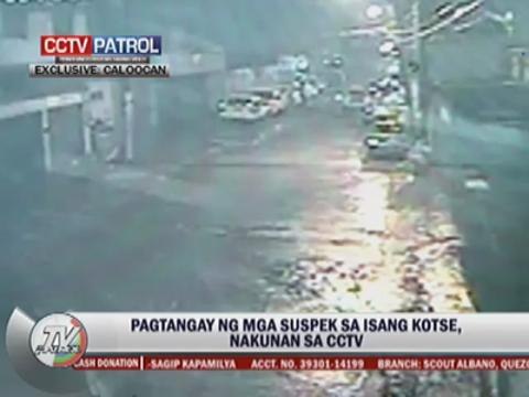 Carnapping amid heavy rains caught on CCTV