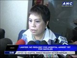 Janet Napoles not asking for hospital arrest