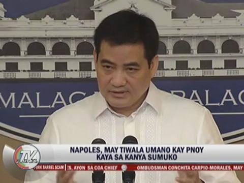 Palace denies special treatment for Napoles