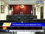 TRO granted vs UAAP's residency rule