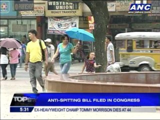 Spitting in public may soon be a crime