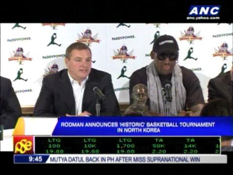 Rodman announces hoops tourney in N. Korea