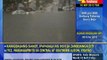 Floods cause traffic jams in Quezon City