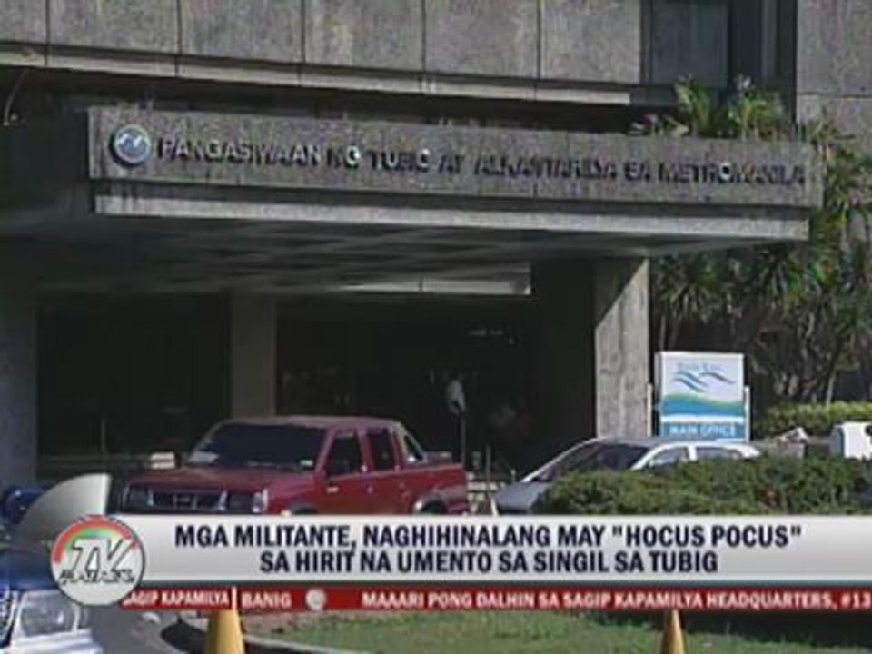 Consumer groups storm MWSS office