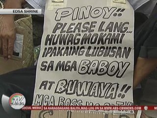 Cops clash with groups carrying streamers in 'EDSA Tayo'