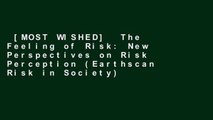 [MOST WISHED]  The Feeling of Risk: New Perspectives on Risk Perception (Earthscan Risk in Society)