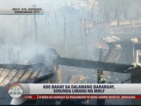 600 homes torched in Zamboanga