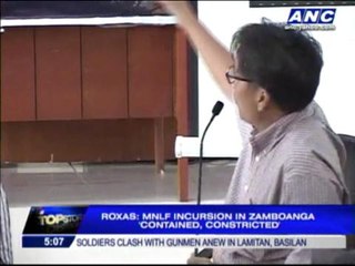 Roxas: Zamboanga incursion constricted