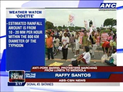 700 pork barrel protesters march to Mendiola