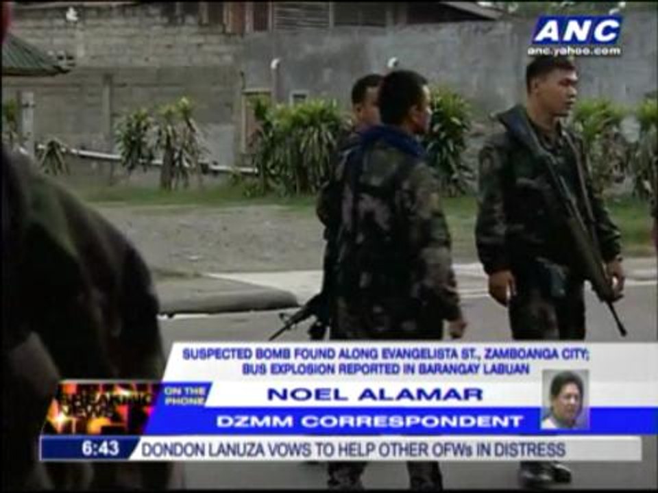 Bus explodes in Zamboanga; 2 dead