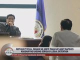 Makati court pleads not guilty for Napoles
