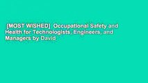[MOST WISHED]  Occupational Safety and Health for Technologists, Engineers, and Managers by David