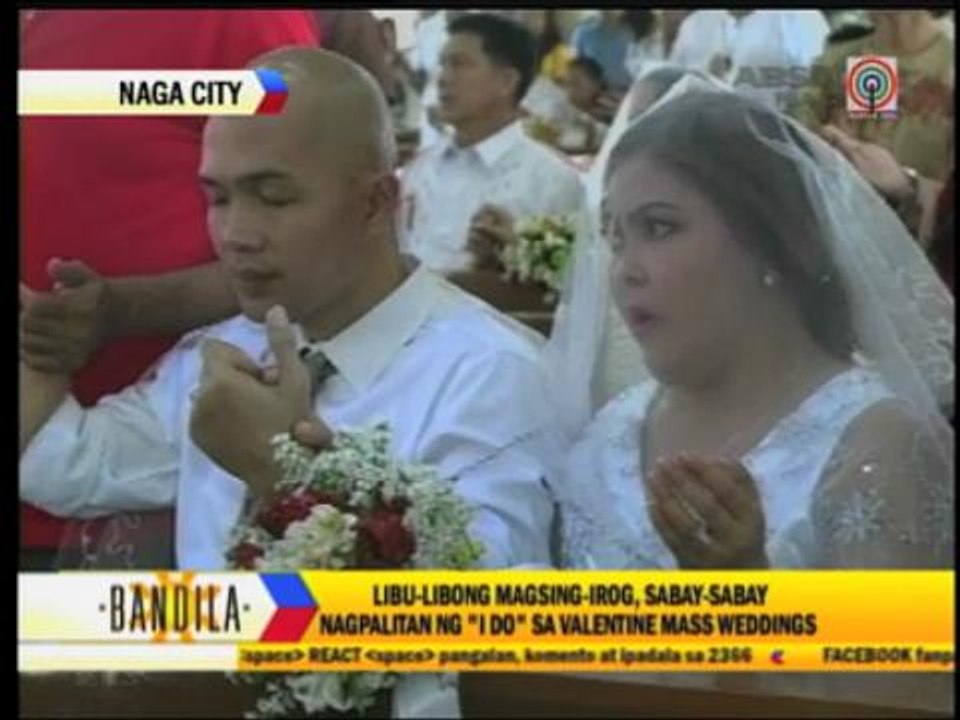 Couples tie the knot on Feb 14 mass wedding