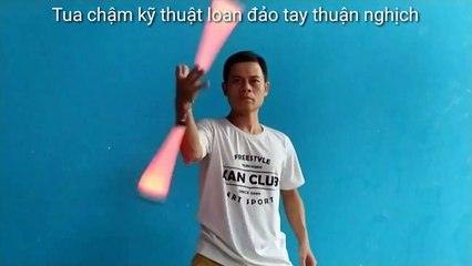 [TUA CHẬM - SLOW MOTION] Kỹ thuật loan côn nhị khúc đảo tay thuận nghịch. #Nunchaku tutorial