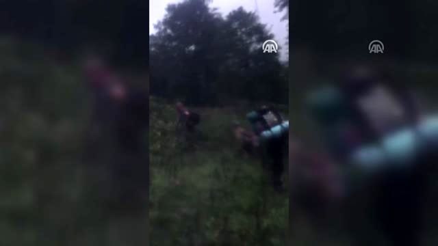 Yaylada kaybolan 6 kişi sağ olarak bulundu - Cep telefonu görüntüleri