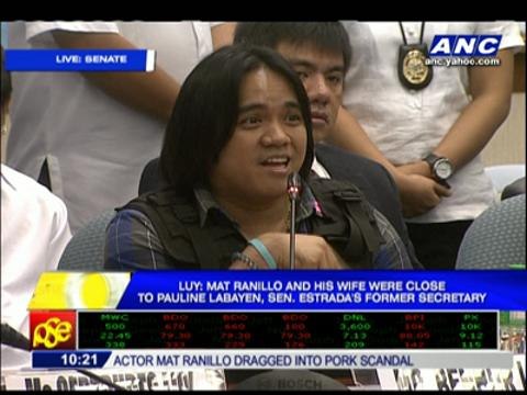 Benhur Luy confirms Mat Ranillo-Janet Napoles link